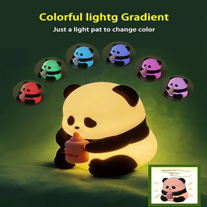 veilleuse axoloti mignonne en siliconne multicolore 2-idealechambredebb.com