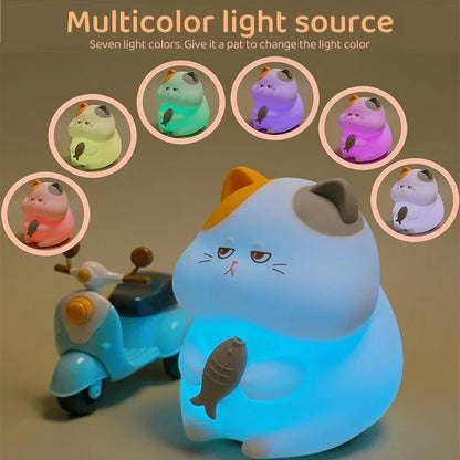 veilleuse axoloti mignonne en siliconne multicolore-idealechambredebb.com