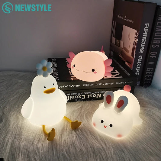 Veilleuse bébé Axolotl mignonne - Chambre de Bébé Idéale