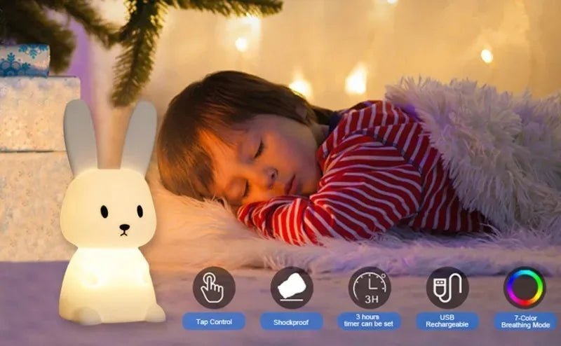 Veilleuse bébé LED en silicone - Chambre de Bébé Idéale