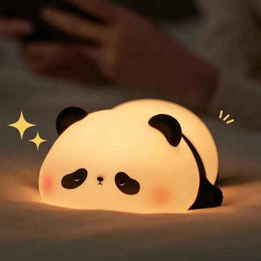 Veilleuse LED Panda en silicone - Chambre de Bébé Idéale