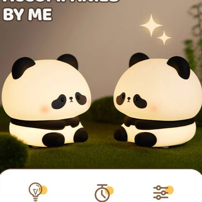 Veilleuse LED Panda en silicone - Chambre de Bébé Idéale